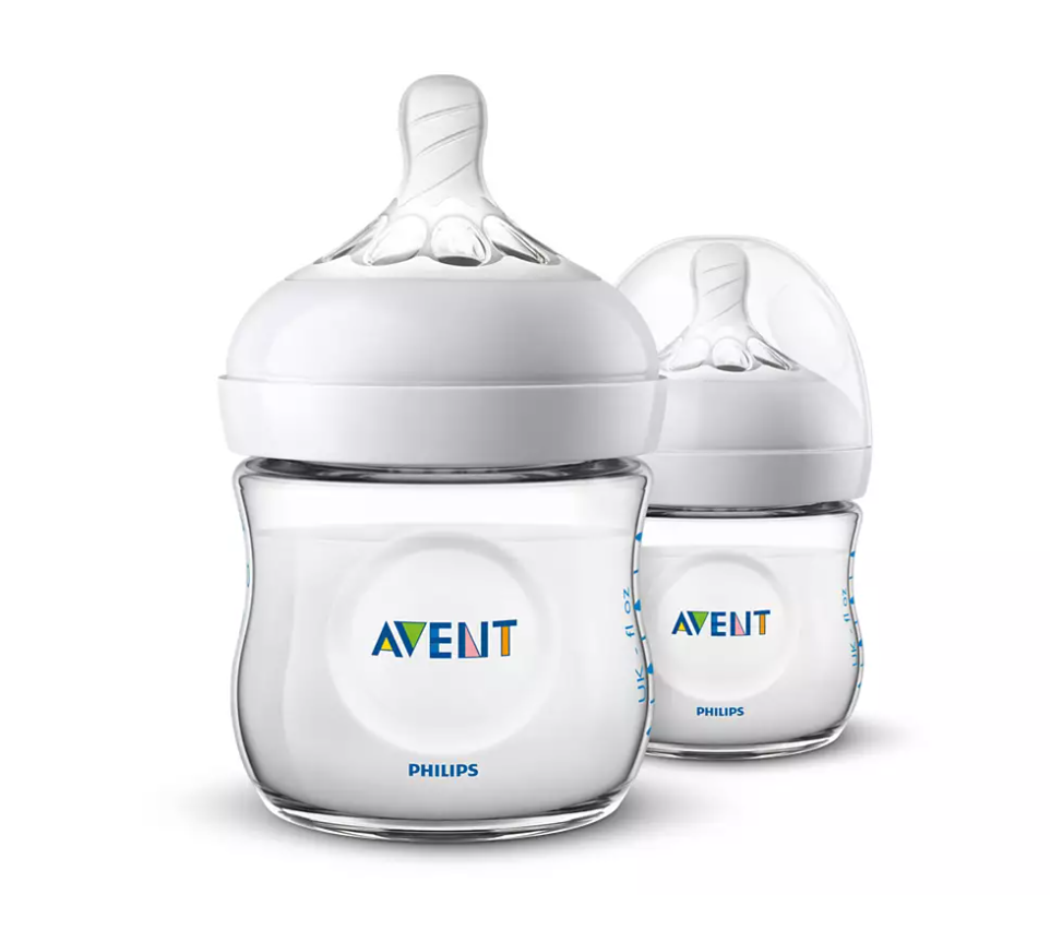 Philips Avent Natural baby bottle 125ml 2pk SCF030/27 - Babyworth