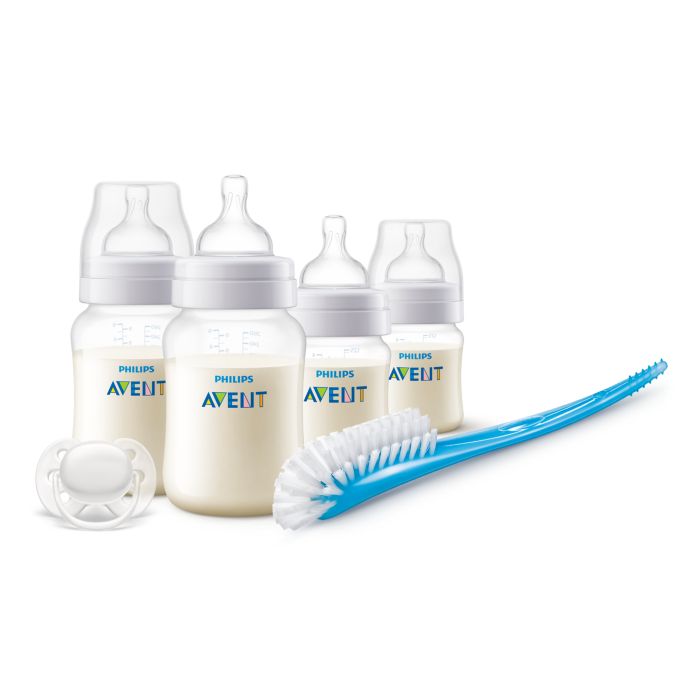 Philips Avent Anti-Colic Baby Bottle Starter Set, Clear
