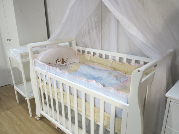 Babyworth B3 Sleigh Cot+Mattress+Mother's Choice Adore Car Seat+Luxi Pram Deal - Babyworth