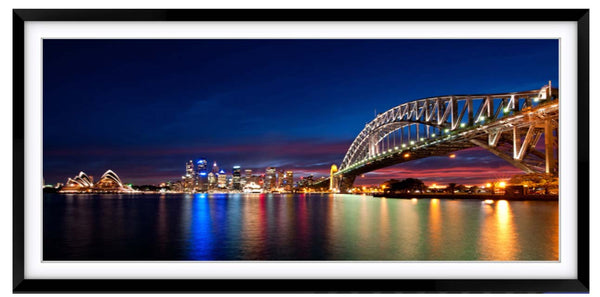 Sydney Bridge Artworks for Print/Poster, Framed Print, Stretched Canvas, Stretched Canvas With Float Frame - Babyworth