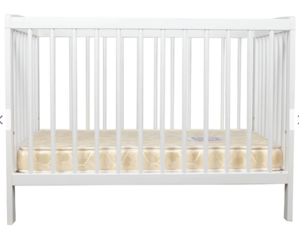 Grotime  DAINTY Cot  Baby Bed with Mattress and Change Table with Pad - Babyworth