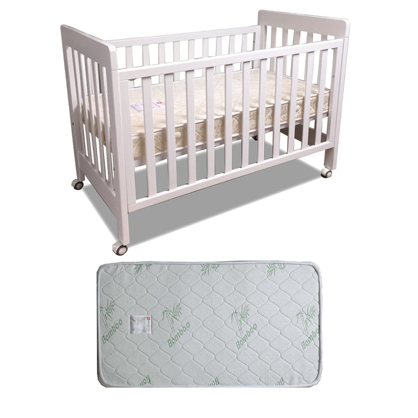 Babyworth Pioneer Cot Baby Bed Option with Mattress - Babyworth