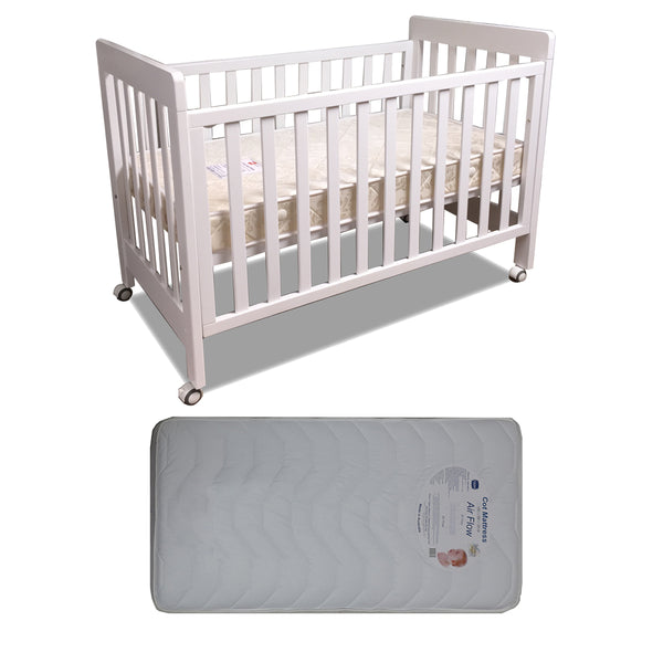 Babyworth Pioneer Cot Baby Bed Option with Mattress - Babyworth