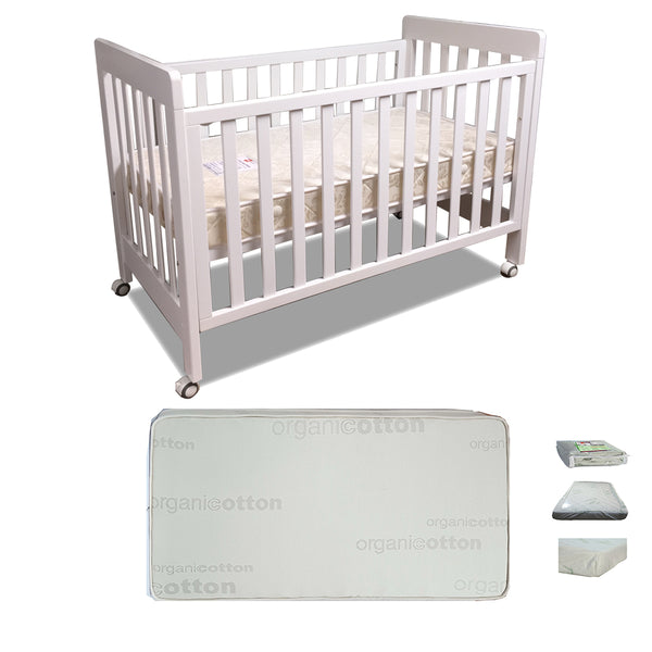 Babyworth Pioneer Cot Baby Bed Option with Mattress - Babyworth