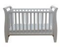 Babyworth Urban Sleigh Cot Optioned With Mattress - Babyworth