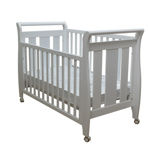 Babyworth Urban Sleigh Cot Optioned With Mattress - Babyworth