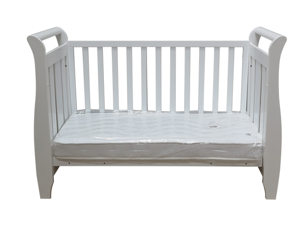 Babyworth Urban Sleigh Cot Optioned With Mattress - Babyworth