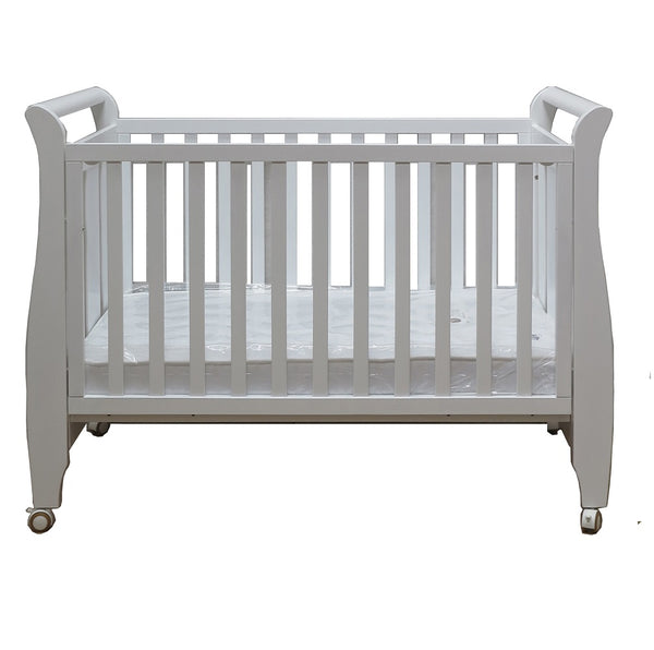Babyworth Urban Sleigh Cot Optioned With Mattress - Babyworth