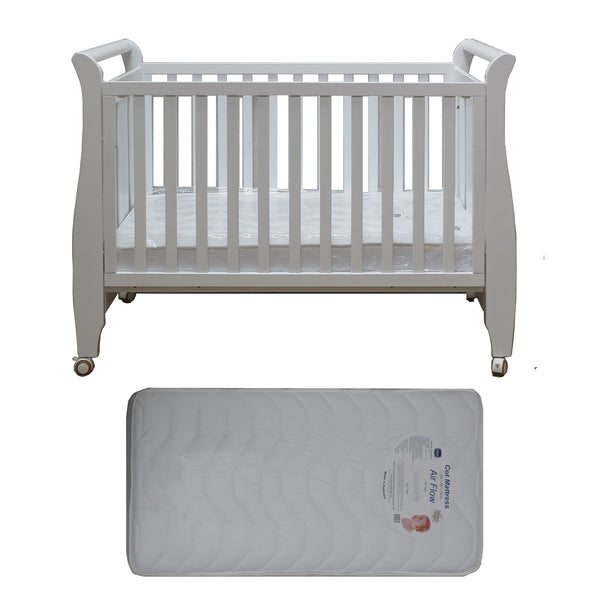 Babyworth  B4 Urban Sleigh Cot & Mattress - Babyworth