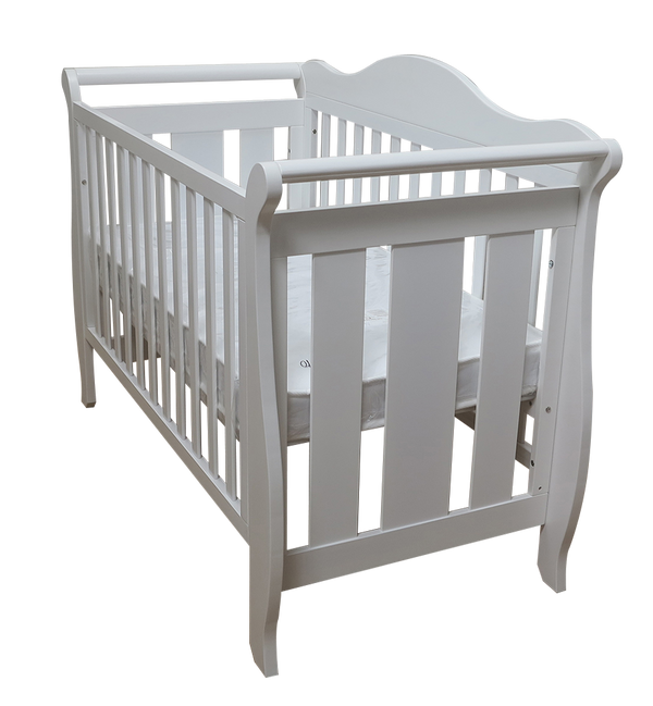 Babyworth  Imperial Sleigh Cot With Mattress - Babyworth