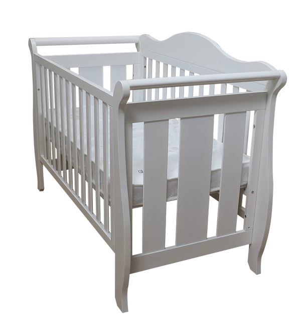 Babyworth  Imperial Sleigh Cot With Mattress - Babyworth