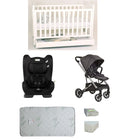 Babyworth Pioneer Cot  With Drawer, Mattress, Infasecure Serene Car Seat and Luxi Pram Package - Babyworth