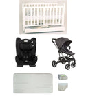 Babyworth Pioneer Cot  With Drawer, Mattress, Infasecure Serene Car Seat and Luxi Pram Package - Babyworth