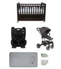 Babyworth Pioneer Cot  With Drawer, Mattress, Infasecure Serene Car Seat and Luxi Pram Package - Babyworth
