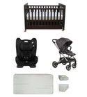 Babyworth Pioneer Cot  With Drawer, Mattress, Infasecure Serene Car Seat and Luxi Pram Package - Babyworth