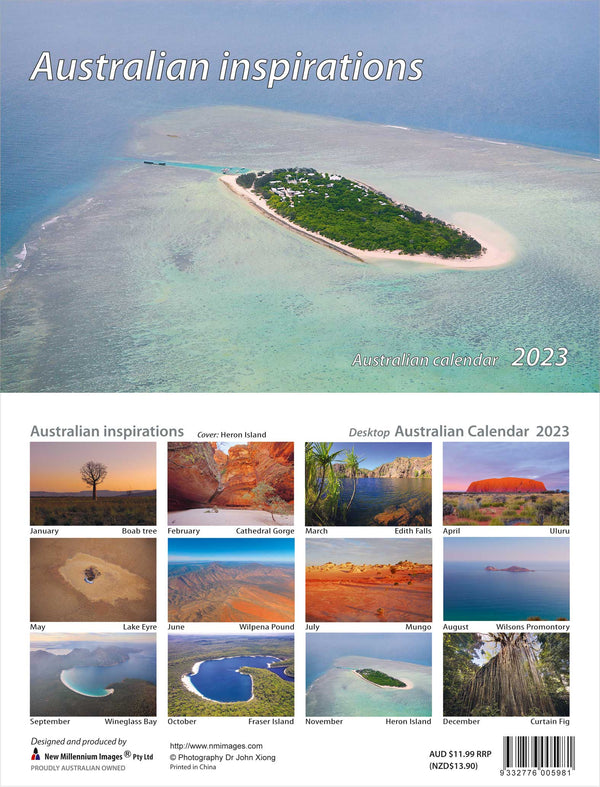 Australia Inspirations - wall calendar 2023 - Babyworth