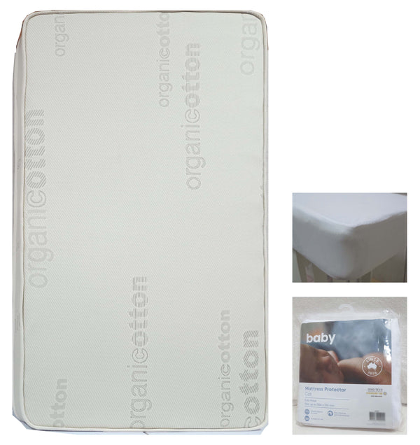 Babyworth Cot  Mattress  With Innerspring & Organic Cotton Cover - Babyworth