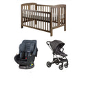 Grotime Pearl Cot  Baby Bed with Mattress, Mother's Choice Adore Car Seat, Babyworth Luxi Pram Package - Babyworth