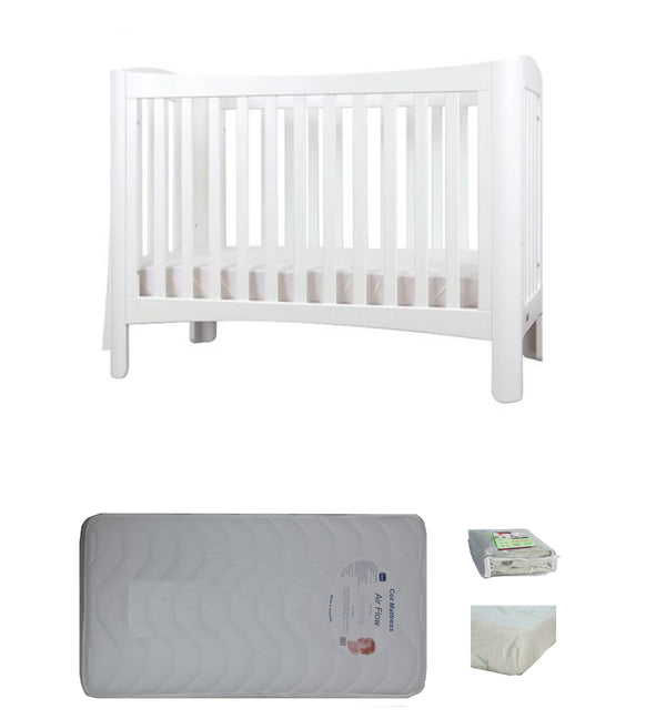 Grotime    Helsinki  Cot  Baby Bed with Mattress - Babyworth