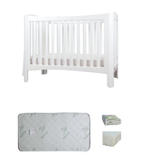 Grotime    Helsinki  Cot  Baby Bed with Mattress - Babyworth