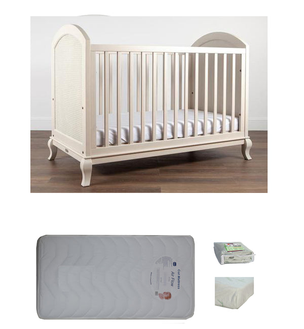 Grotime  Marseille   Cot  Baby Bed with Mattress - Babyworth