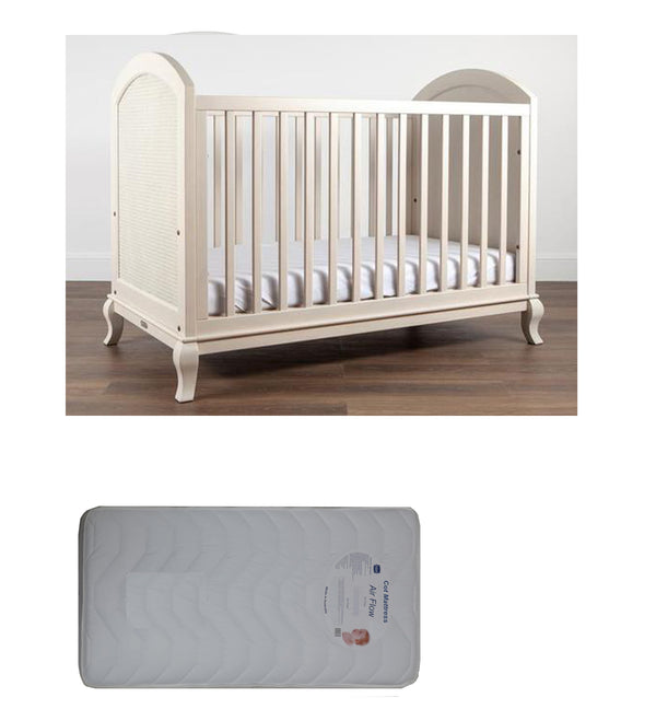 Grotime  Marseille   Cot  Baby Bed with Mattress - Babyworth
