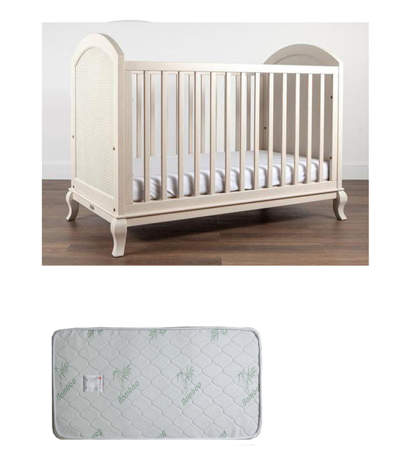 Grotime  Marseille   Cot  Baby Bed with Mattress - Babyworth