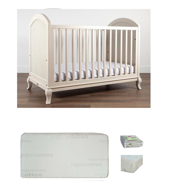 Grotime  Marseille   Cot  Baby Bed with Mattress - Babyworth