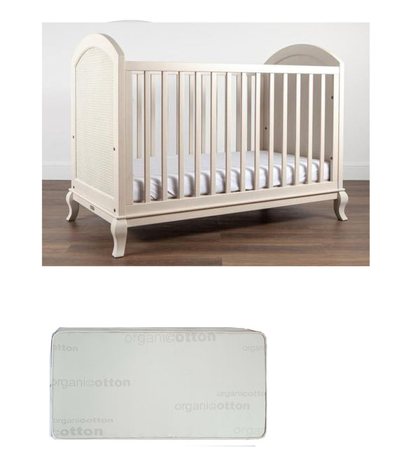 Grotime  Marseille   Cot  Baby Bed with Mattress - Babyworth