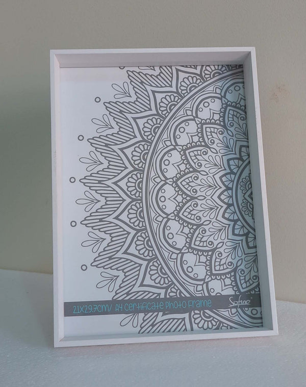 Homeworth Picture Frame Angled Series For Photo Size 4x6",5x7",6x8",8x10",11x14", A4 White - Babyworth
