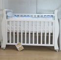 Babyworth Sleigh Cot with Mattress, Chest and Change Table with Pad Package - Babyworth