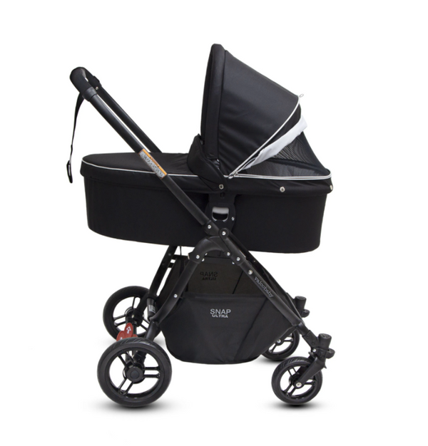 Valco Baby  Snap Ultra Belt Decline Pram Midnight Black - Babyworth