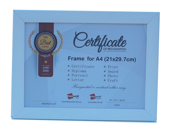 Homeworth   Photo Frames Certificate Frames Series White / Black / Timber - Babyworth
