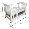 Babyworth  B1+DR Pioneer Cot  With Drawer and Mattress - Babyworth