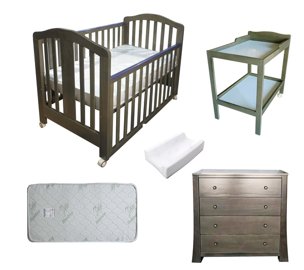 Babyworth Classic Cot Change Table Chest Package - Babyworth