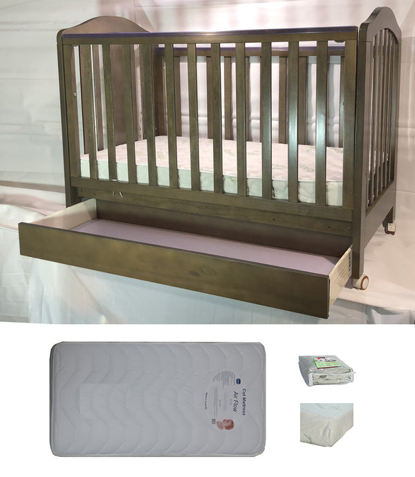 Babyworth Classic Cot With Drawer Option With Mattress - Babyworth