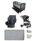 Babyworth Classic Cot With Drawer+Luxi Pram+Mother's Choice Adore Car Seat+Mattress Package - Babyworth