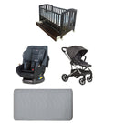 Babyworth Classic Cot With Drawer+Luxi Pram+Mother's Choice Adore Car Seat+Mattress Package - Babyworth