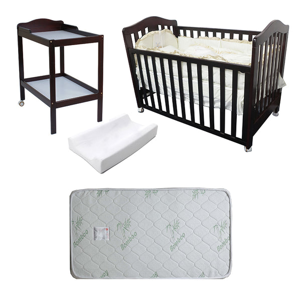 Babyworth Classic Cot +Mattress +Change Table - Babyworth
