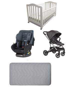 Babyworth Classic Cot+Luxi Pram+Mother's Choice Adore Car Seat+Mattress Package - Babyworth