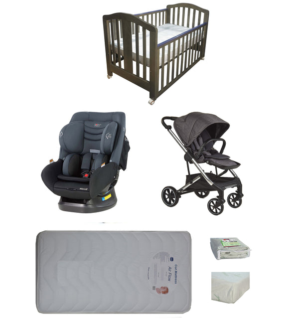 Babyworth Classic Cot+Luxi Pram+Mother's Choice Adore Car Seat+Mattress Package - Babyworth