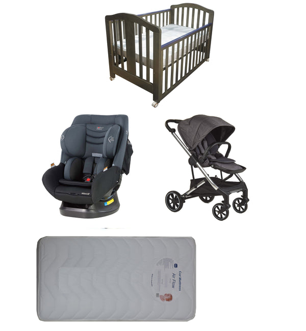 Babyworth Classic Cot+Luxi Pram+Mother's Choice Adore Car Seat+Mattress Package - Babyworth