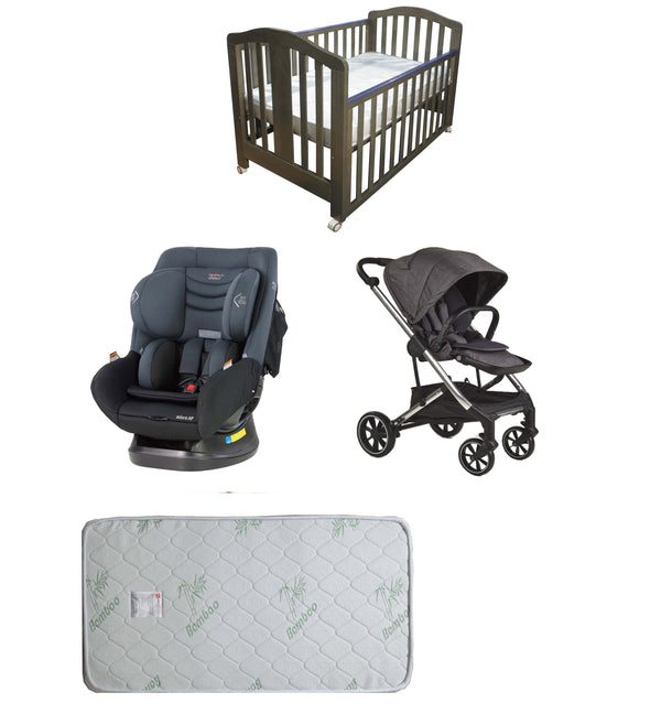 Babyworth Classic Cot+Luxi Pram+Mother's Choice Adore Car Seat+Mattress Package - Babyworth