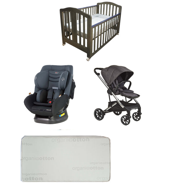 Babyworth Classic Cot+Luxi Pram+Mother's Choice Adore Car Seat+Mattress Package - Babyworth
