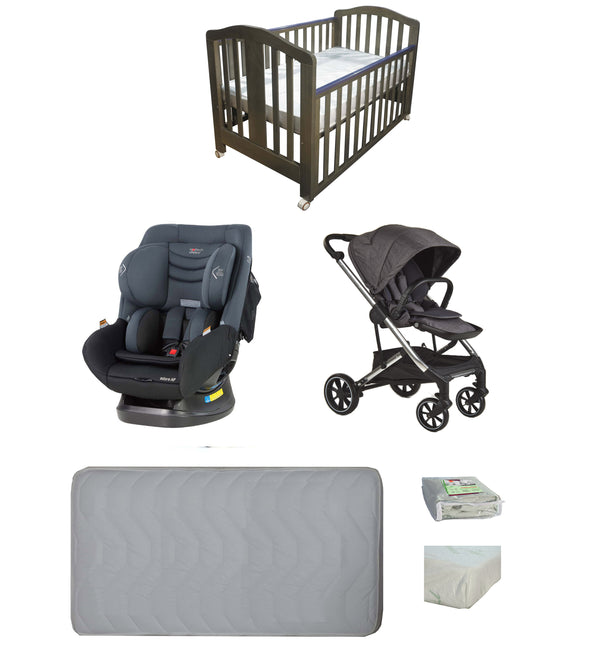 Babyworth Classic Cot+Luxi Pram+Mother's Choice Adore Car Seat+Mattress Package - Babyworth