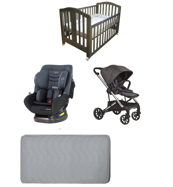 Babyworth Classic Cot+Luxi Pram+Mother's Choice Adore Car Seat+Mattress Package - Babyworth