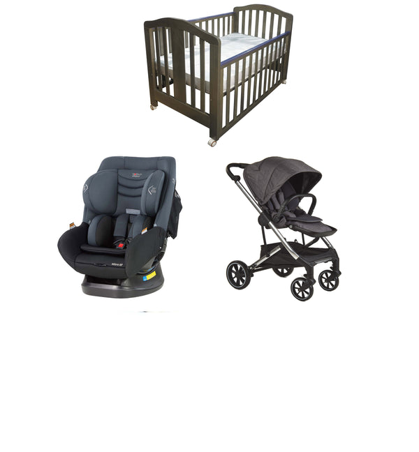 Babyworth Classic Cot+Luxi Pram+Mother's Choice Adore Car Seat+Mattress Package - Babyworth