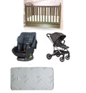 Babyworth Classic Cot With Drawer+Luxi Pram+Mother's Choice Adore Car Seat+Mattress Package - Babyworth