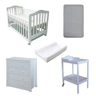 Babyworth B2 Classic Cot Change Table Chest Package - Babyworth