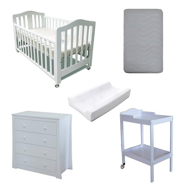 Babyworth B2 Classic Cot Change Table Chest Package - Babyworth